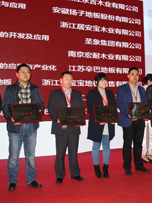 第二屆中國林業(yè)產(chǎn)業(yè)創(chuàng)新獎(jiǎng)（地板業(yè)）頒獎(jiǎng)典禮現(xiàn)場(chǎng)
