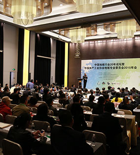 中國(guó)地板行業(yè)20年論壇暨中國(guó)林產(chǎn)工業(yè)地板專業(yè)委員會(huì)2015年會(huì)現(xiàn)場(chǎng)